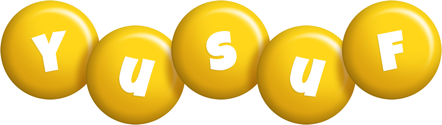 Yusuf candy-yellow logo