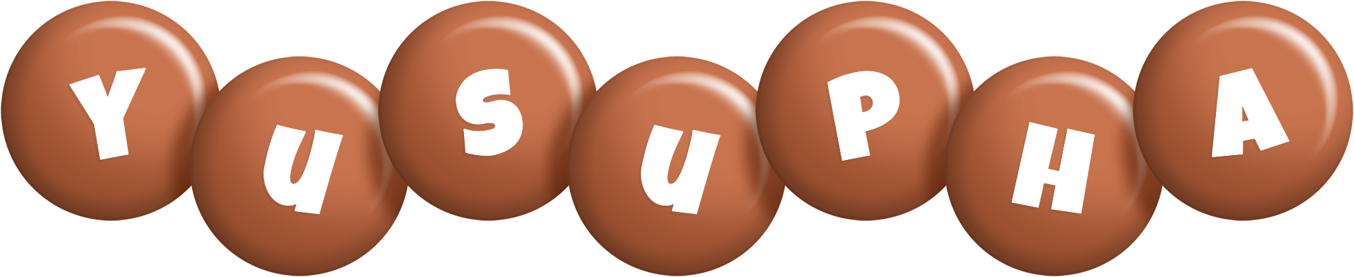Yusupha candy-brown logo