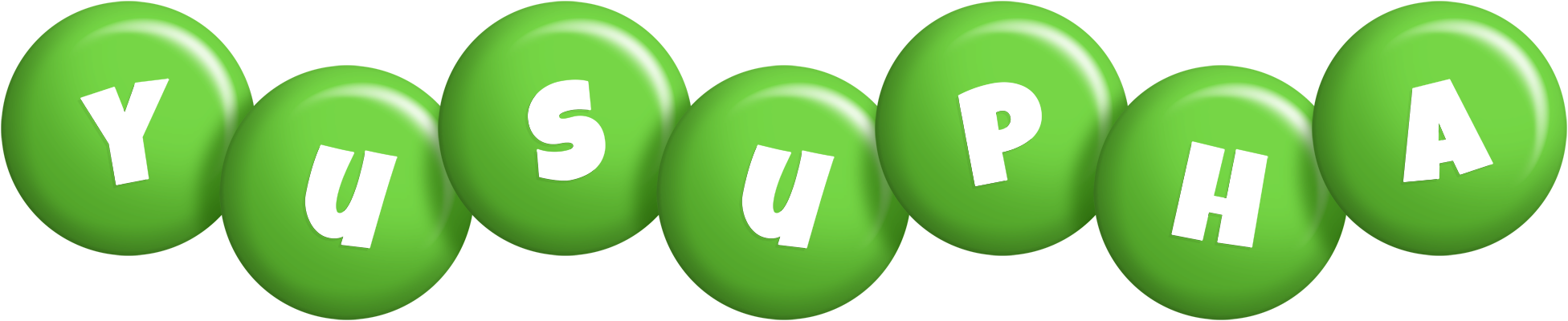 Yusupha candy-green logo