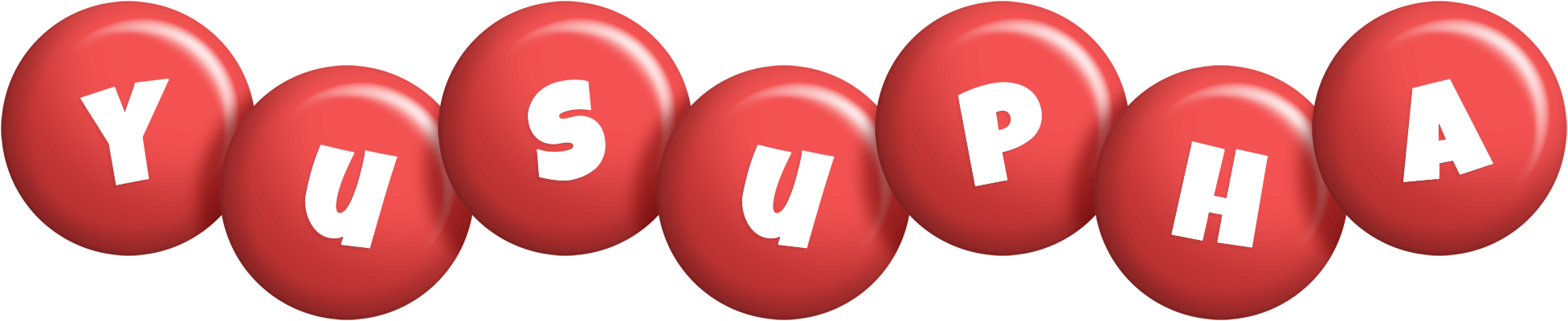 Yusupha candy-red logo