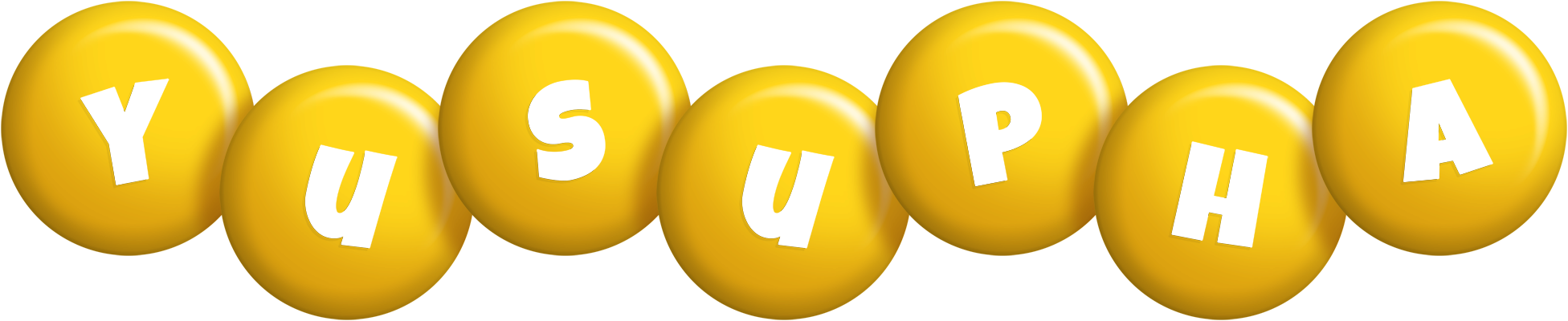 Yusupha candy-yellow logo