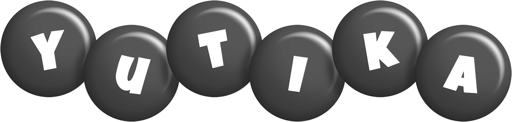 Yutika candy-black logo