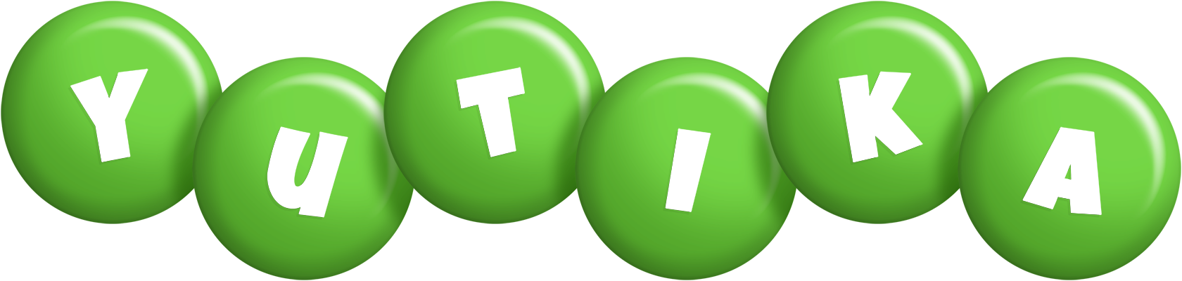 Yutika candy-green logo