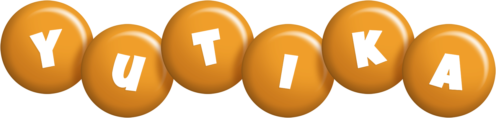 Yutika candy-orange logo