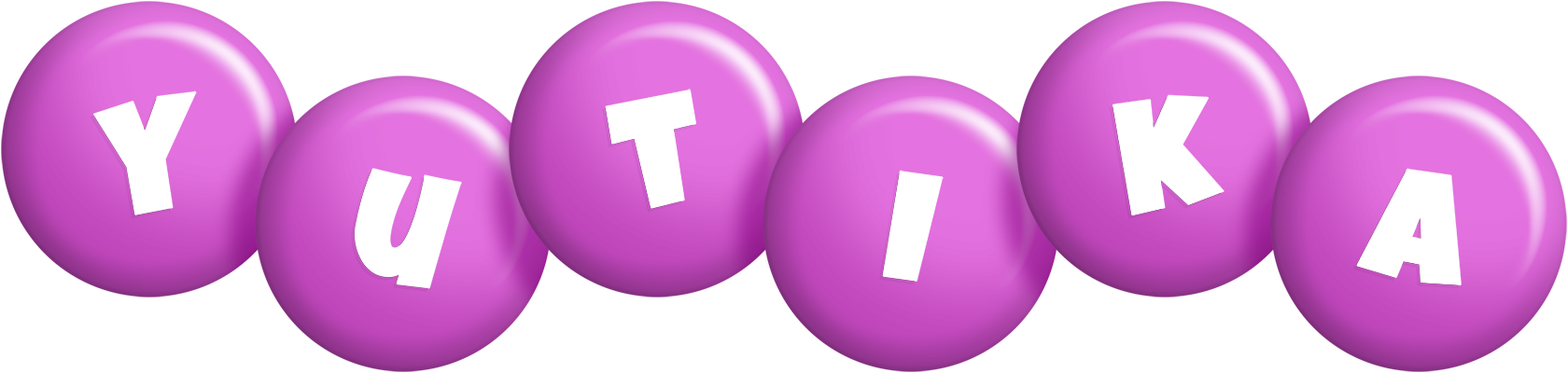 Yutika candy-purple logo