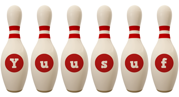 Yuusuf bowling-pin logo