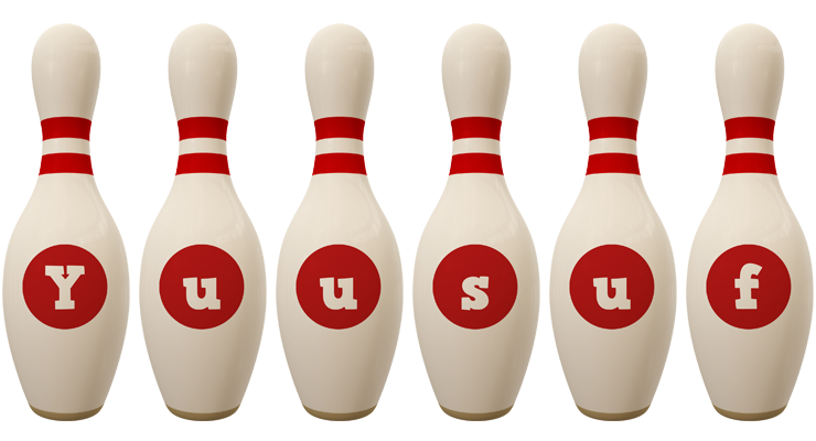Yuusuf bowling-pin logo