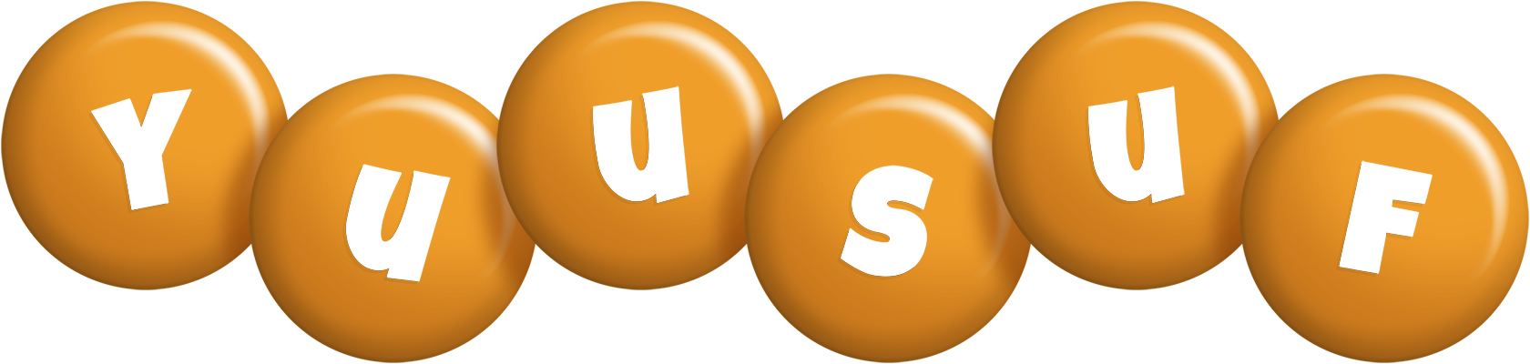 Yuusuf candy-orange logo