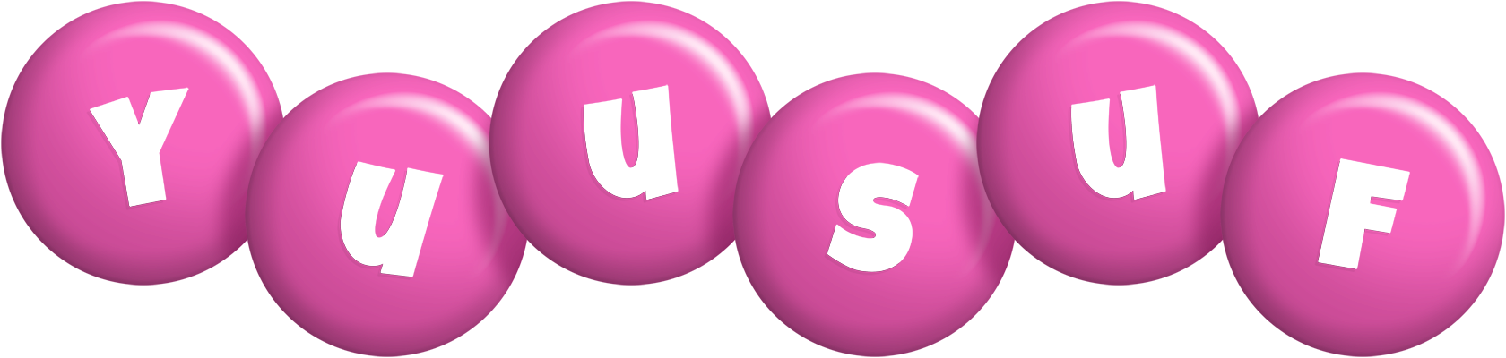 Yuusuf candy-pink logo