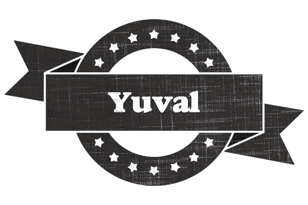 Yuval grunge logo