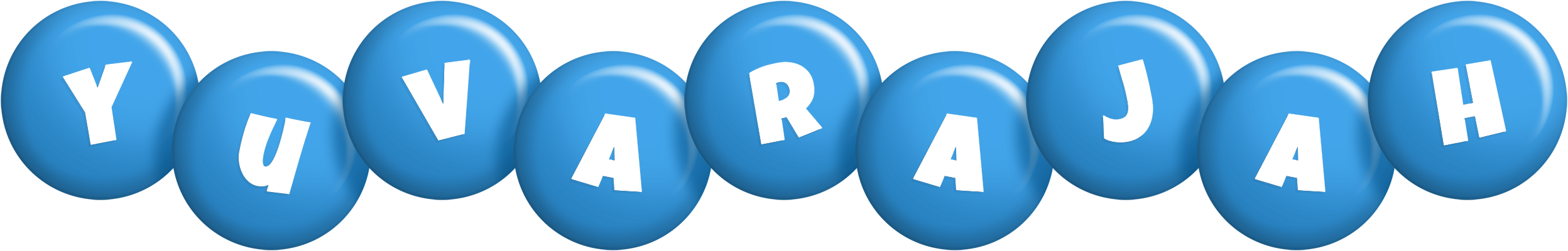 Yuvarajah candy-blue logo