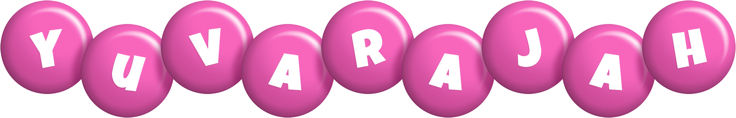 Yuvarajah candy-pink logo