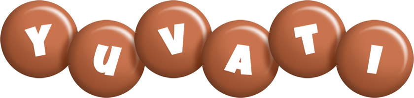 Yuvati candy-brown logo