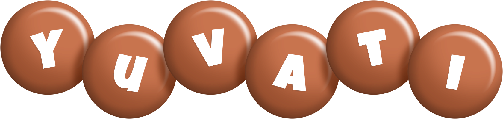 Yuvati candy-brown logo