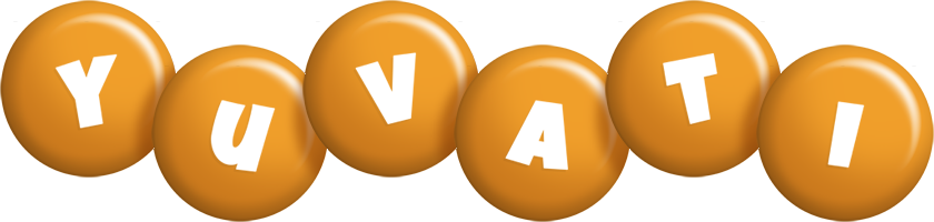 Yuvati candy-orange logo