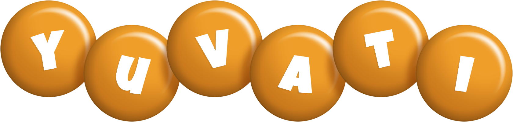 Yuvati candy-orange logo