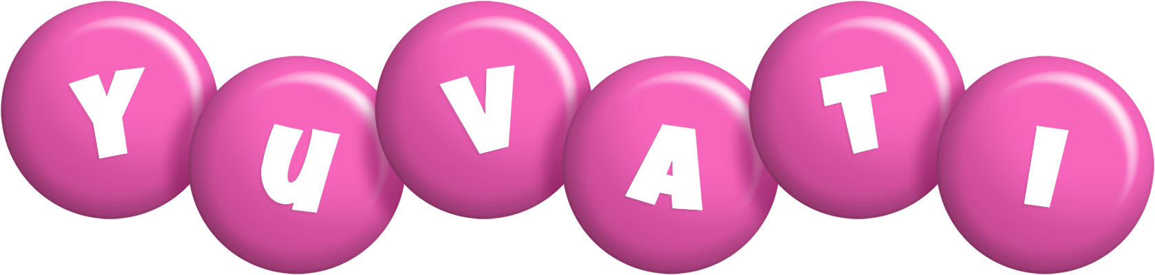 Yuvati candy-pink logo