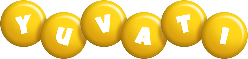 Yuvati candy-yellow logo