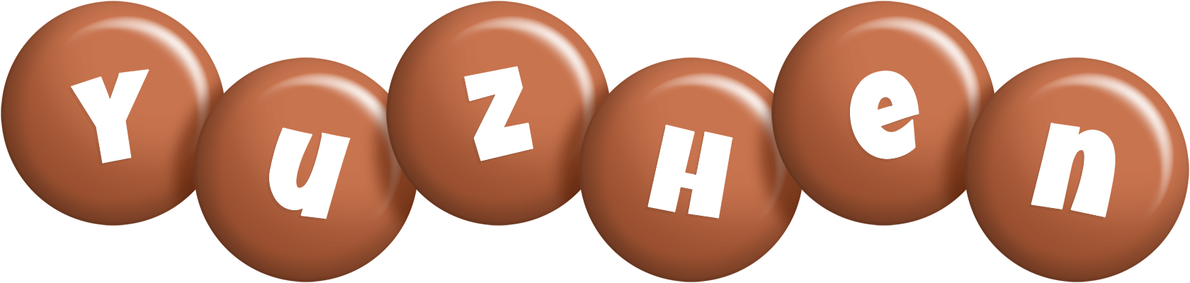 Yuzhen candy-brown logo
