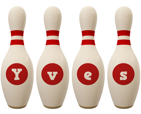 Yves bowling-pin logo