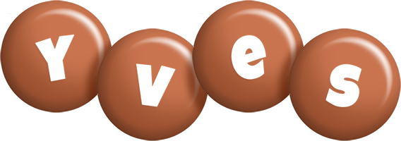 Yves candy-brown logo