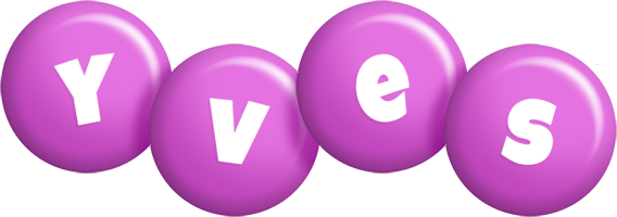 Yves candy-purple logo