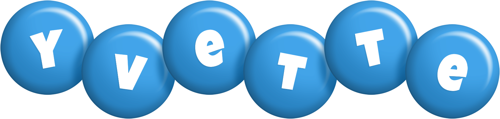 Yvette candy-blue logo