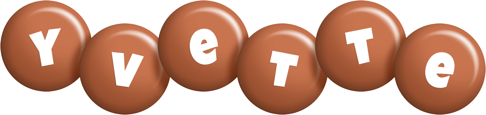 Yvette candy-brown logo