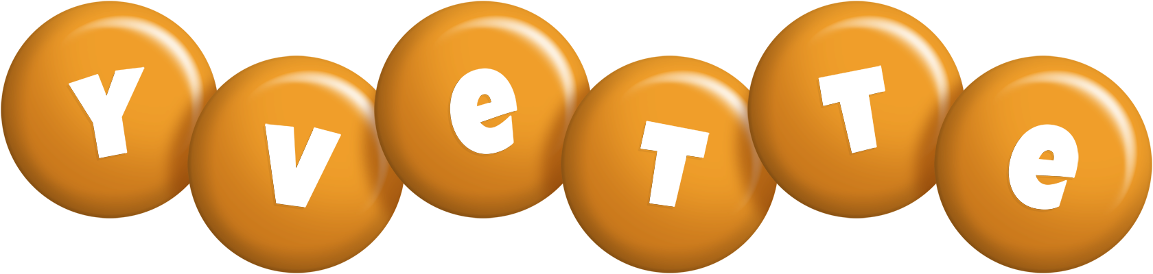 Yvette candy-orange logo