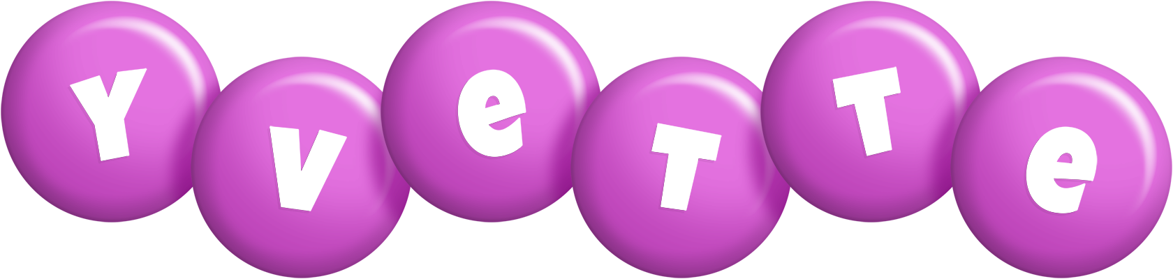Yvette candy-purple logo