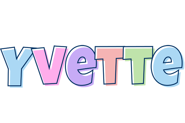 Yvette pastel logo