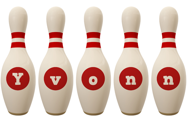 Yvonn bowling-pin logo