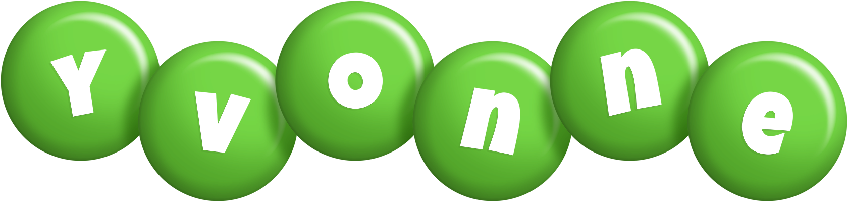 Yvonne candy-green logo