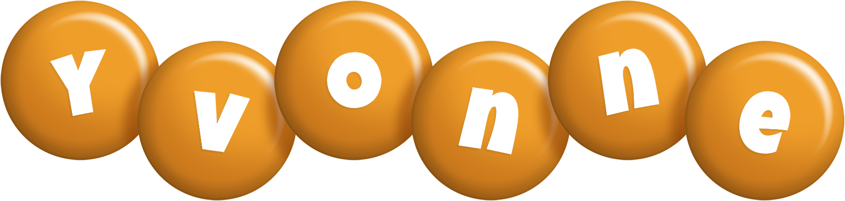 Yvonne candy-orange logo