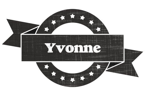 Yvonne grunge logo