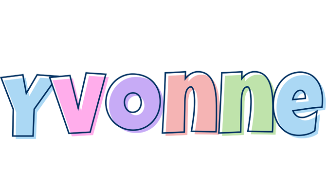 Yvonne pastel logo