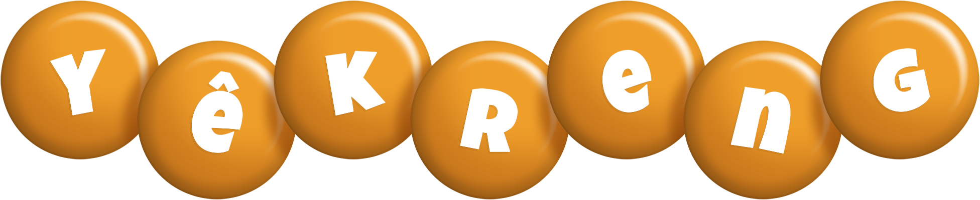 Yêkreng candy-orange logo