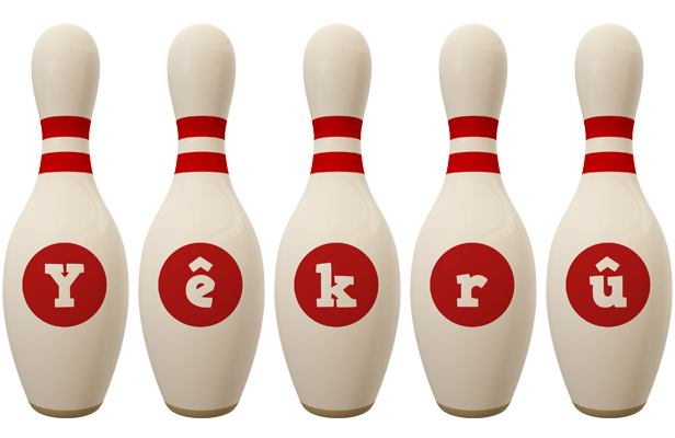 Yêkrû bowling-pin logo