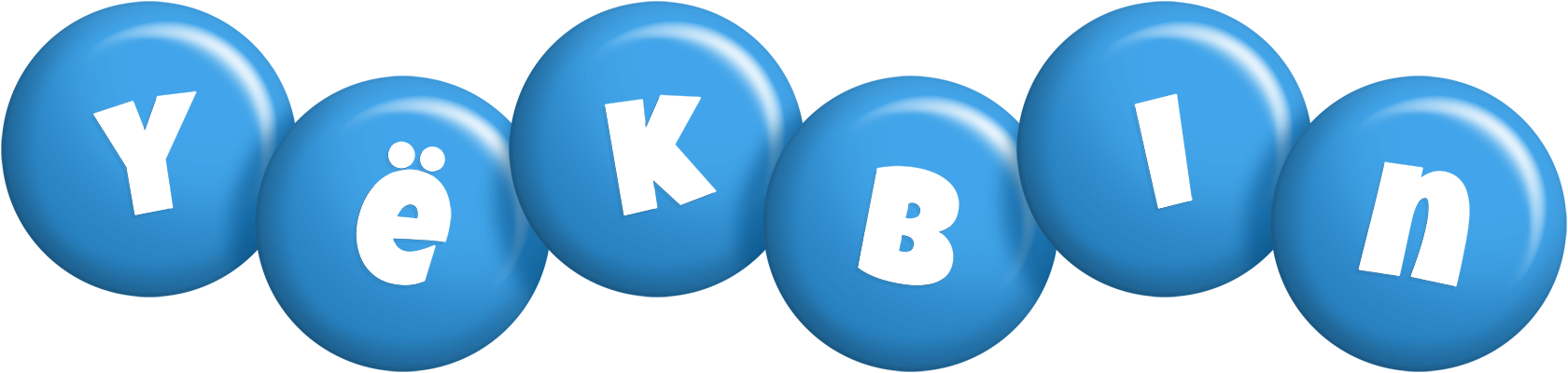 Yëkbin candy-blue logo