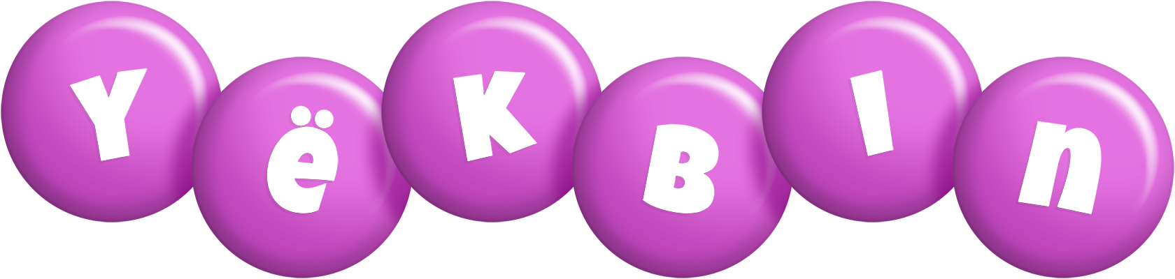 Yëkbin candy-purple logo