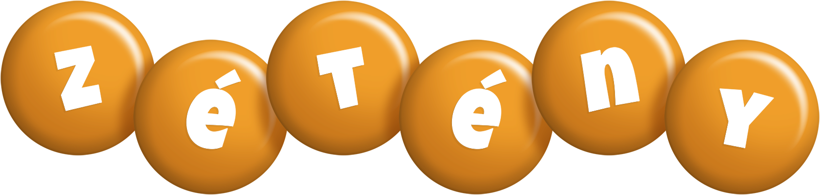 Zétény candy-orange logo