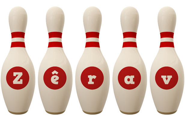 Zêrav bowling-pin logo