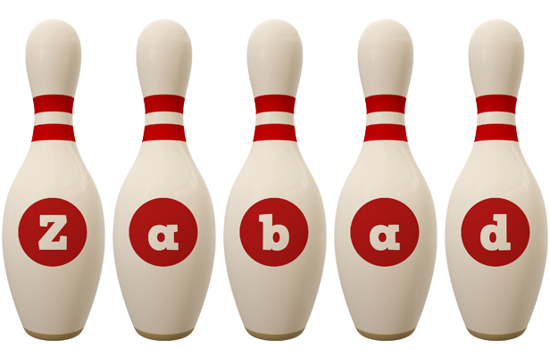 Zabad bowling-pin logo