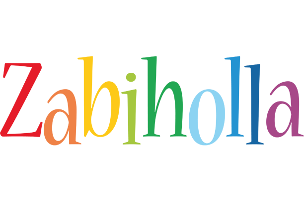 Zabiholla birthday logo