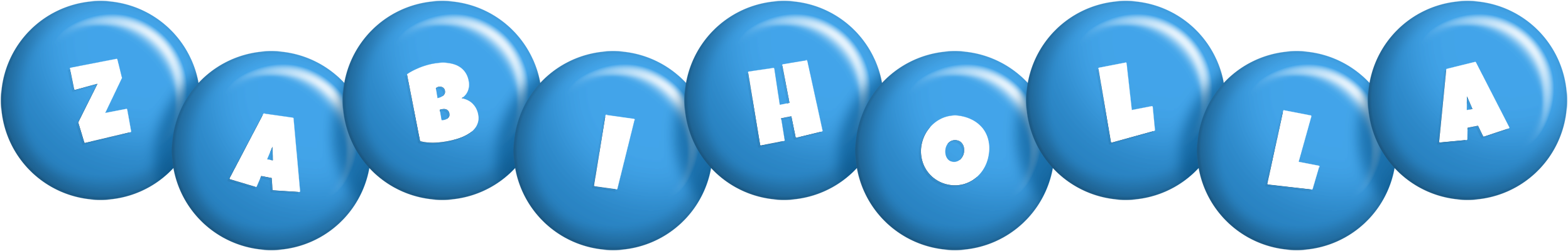 Zabiholla candy-blue logo