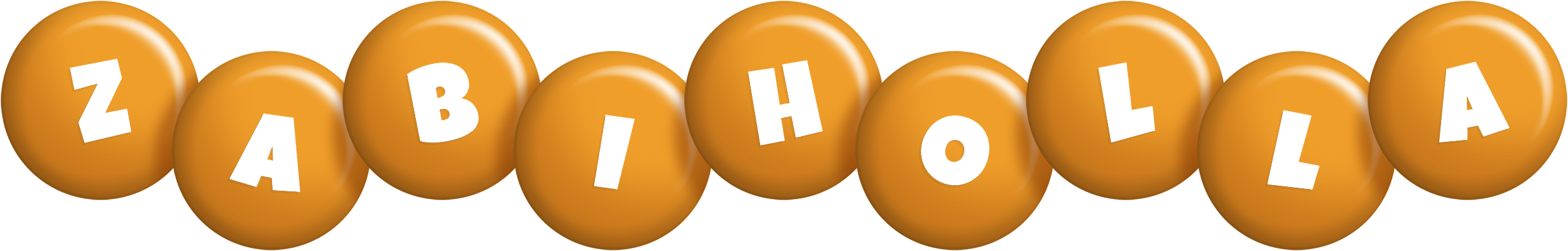Zabiholla candy-orange logo