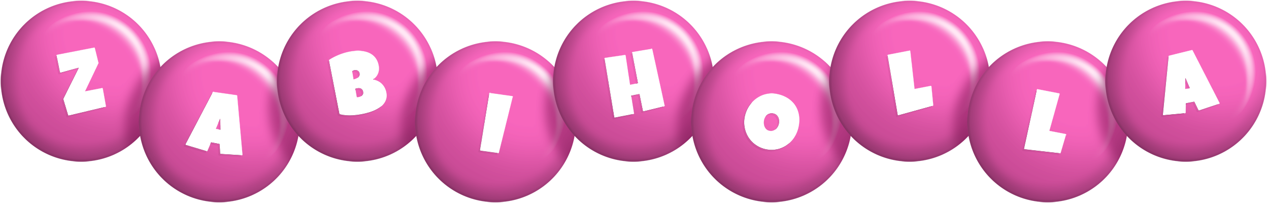 Zabiholla candy-pink logo