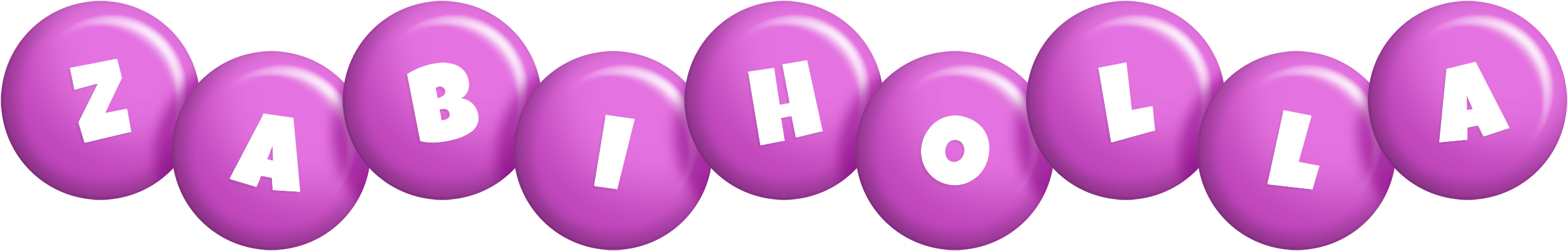 Zabiholla candy-purple logo