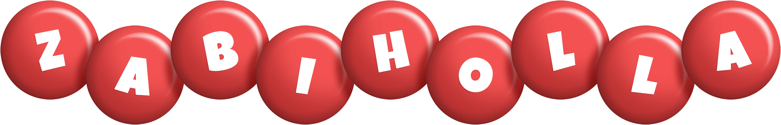 Zabiholla candy-red logo