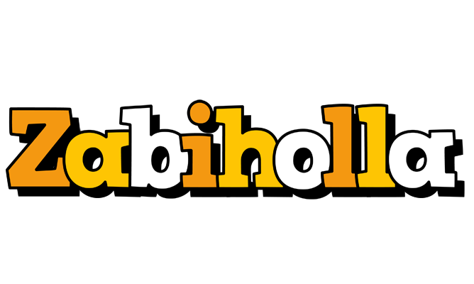 Zabiholla cartoon logo